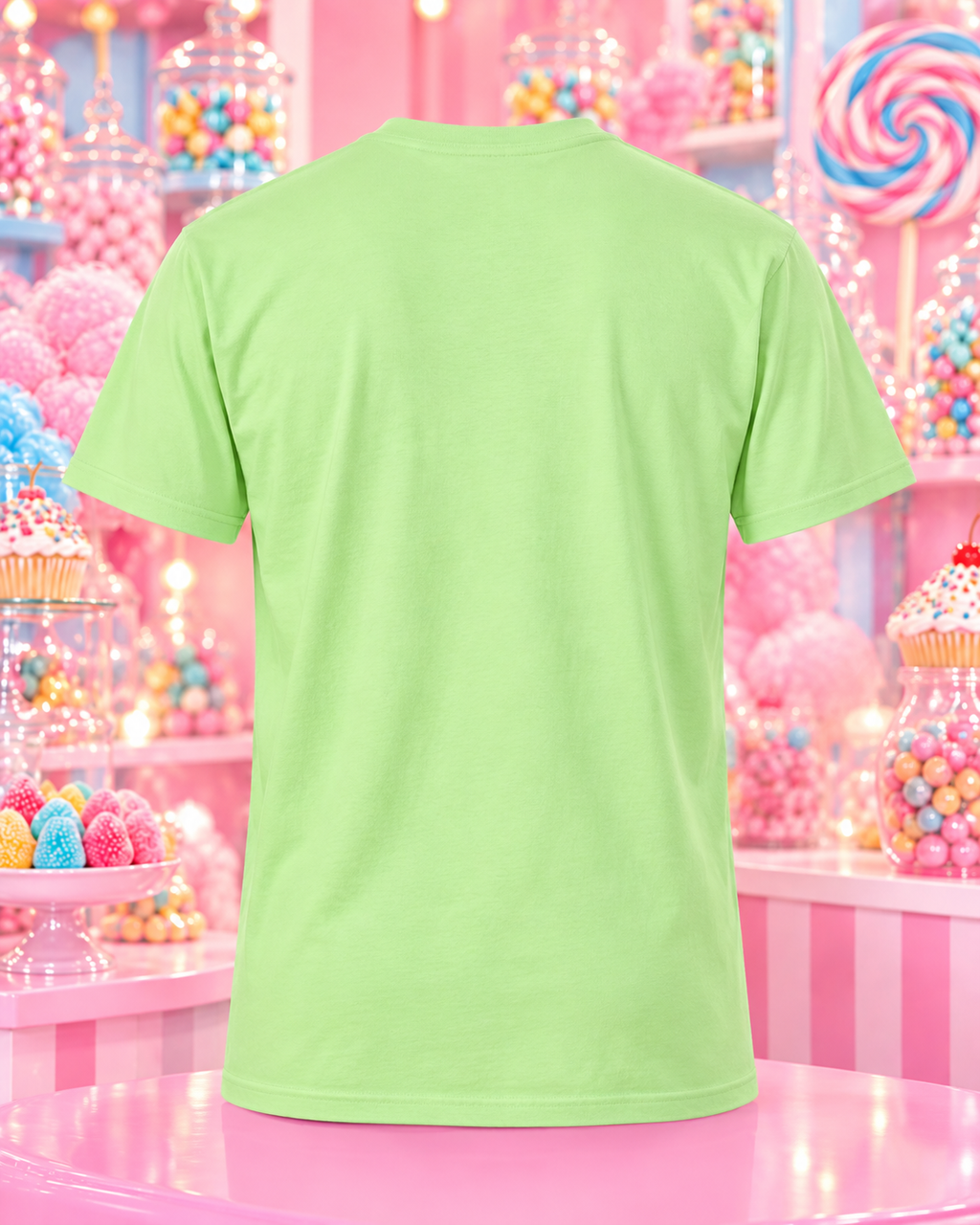 Sweet Enough — Gildan Softstyle 64000 — Pistachio — 03 Plain Back