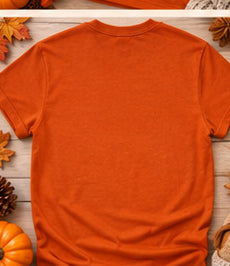 I'm Just Here for the Rolls — Gildan Softstyle 64000 — Texas Orange — Plain Back