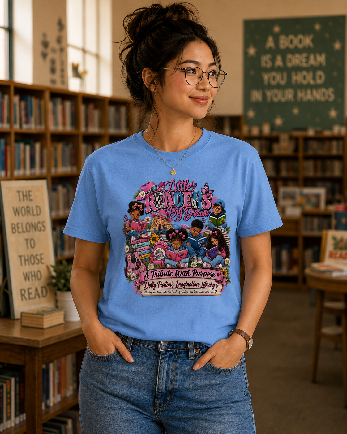 Little Readers Big Dreams Graphic Tee