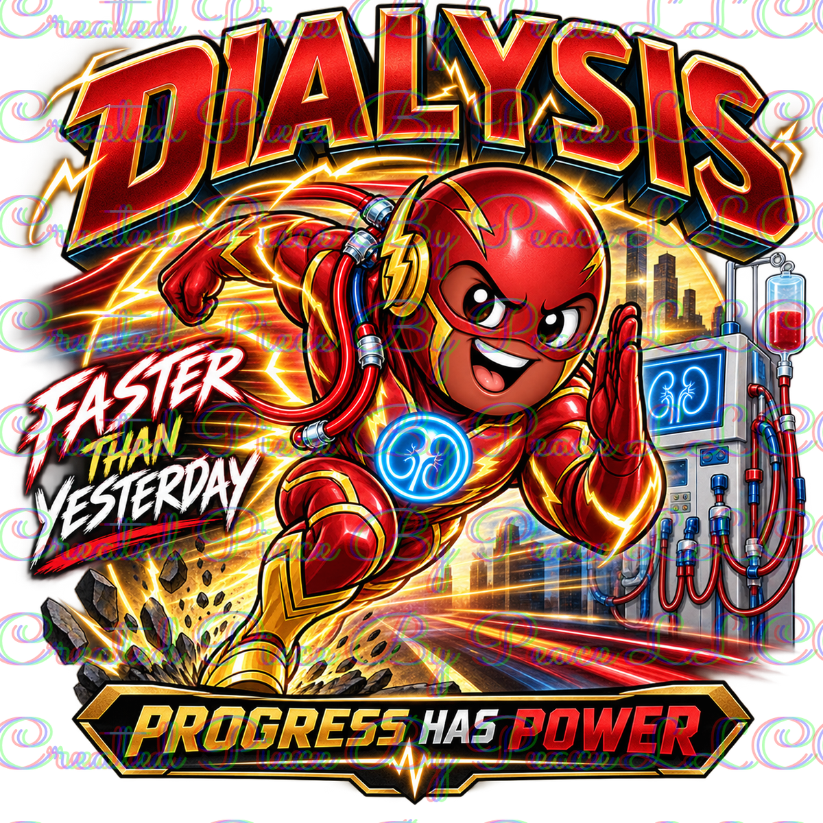 Faster Than Yesterday Dialysis Graphic Tee