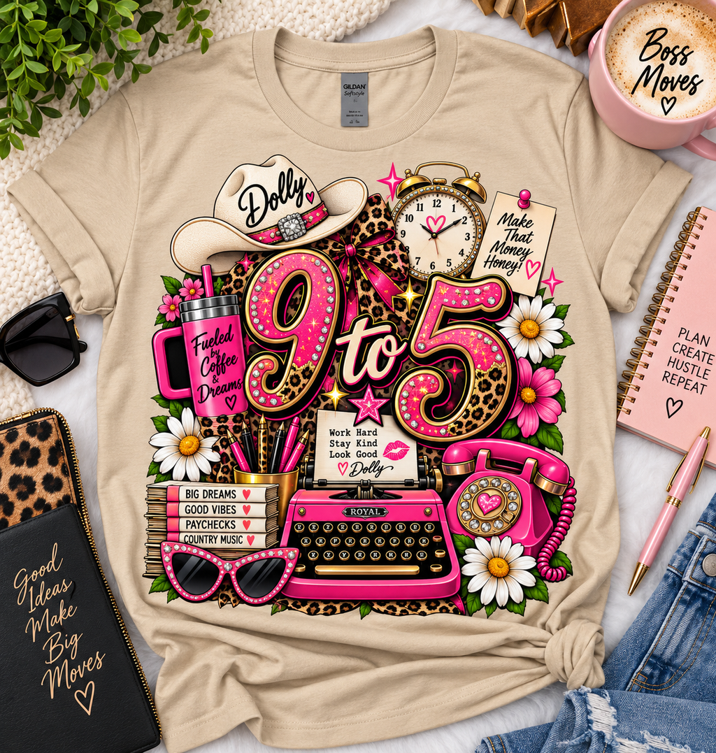Dolly 9 to 5 Graphic Tee