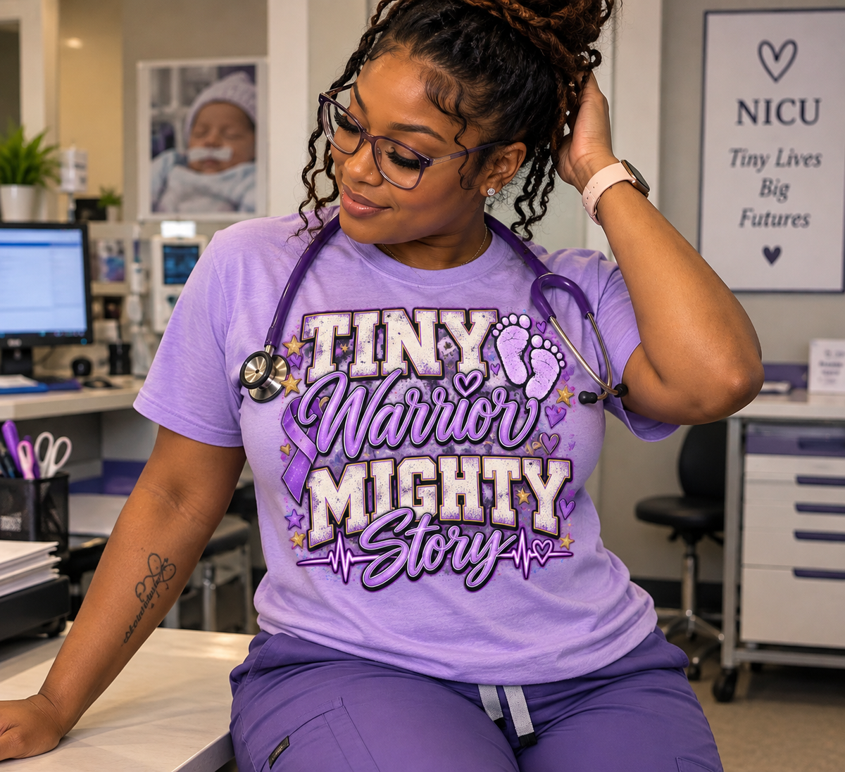 Tiny Warrior, Mighty Story NICU Awareness Tee
