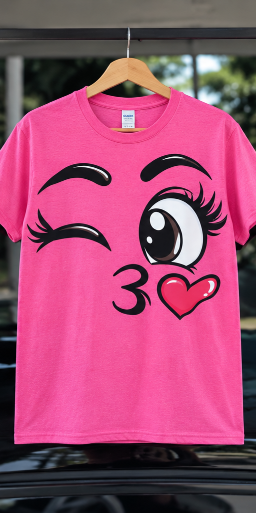 Wink & Kiss Graphic Tee 💋