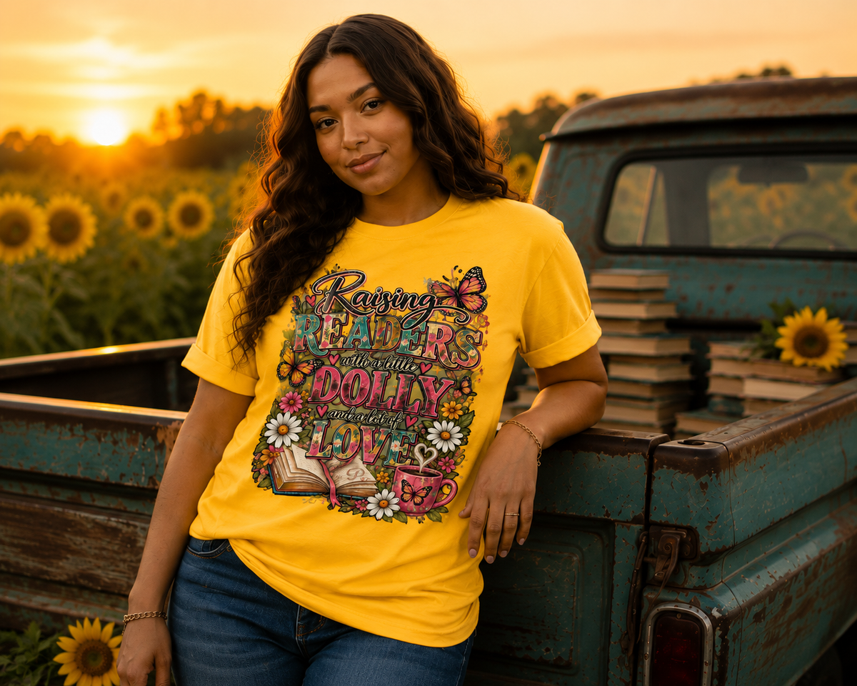 Rainbows, Reading & Dolly Graphic Tee
