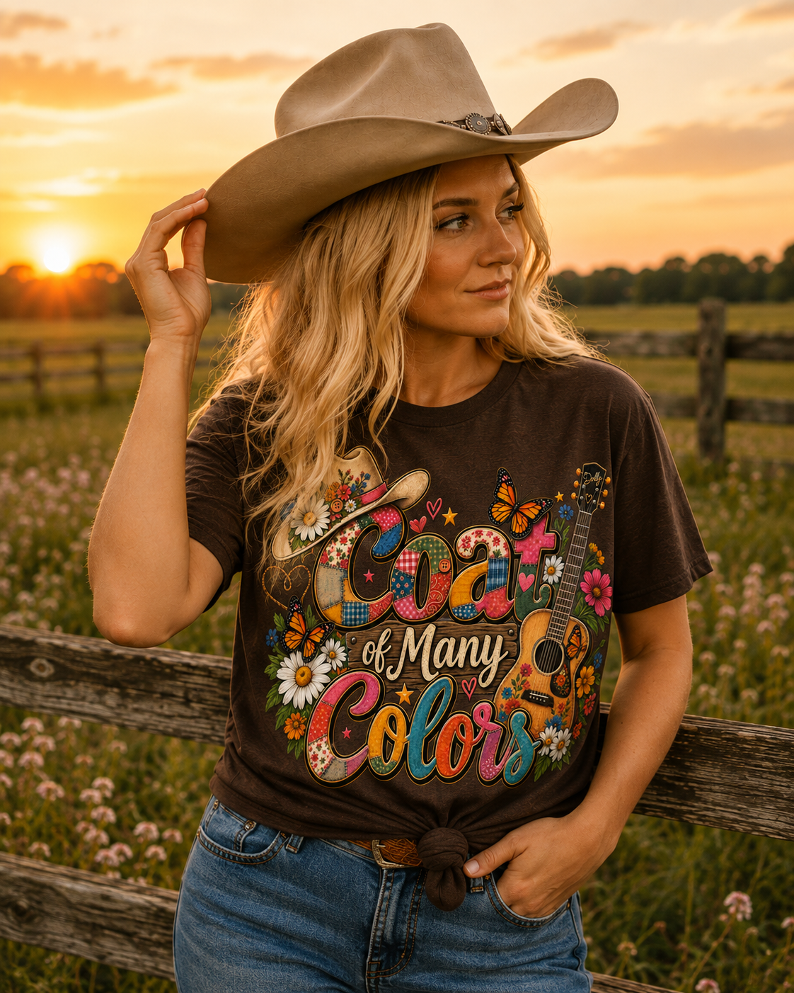 Coat of Many Colors Western Graphic Tee
