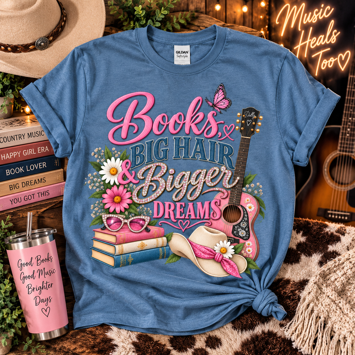 Books & Bigger Dreams Dolly Graphic Tee