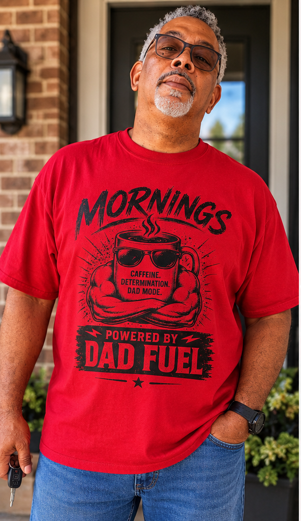 Dad Fuel Coffee Graphic Tee