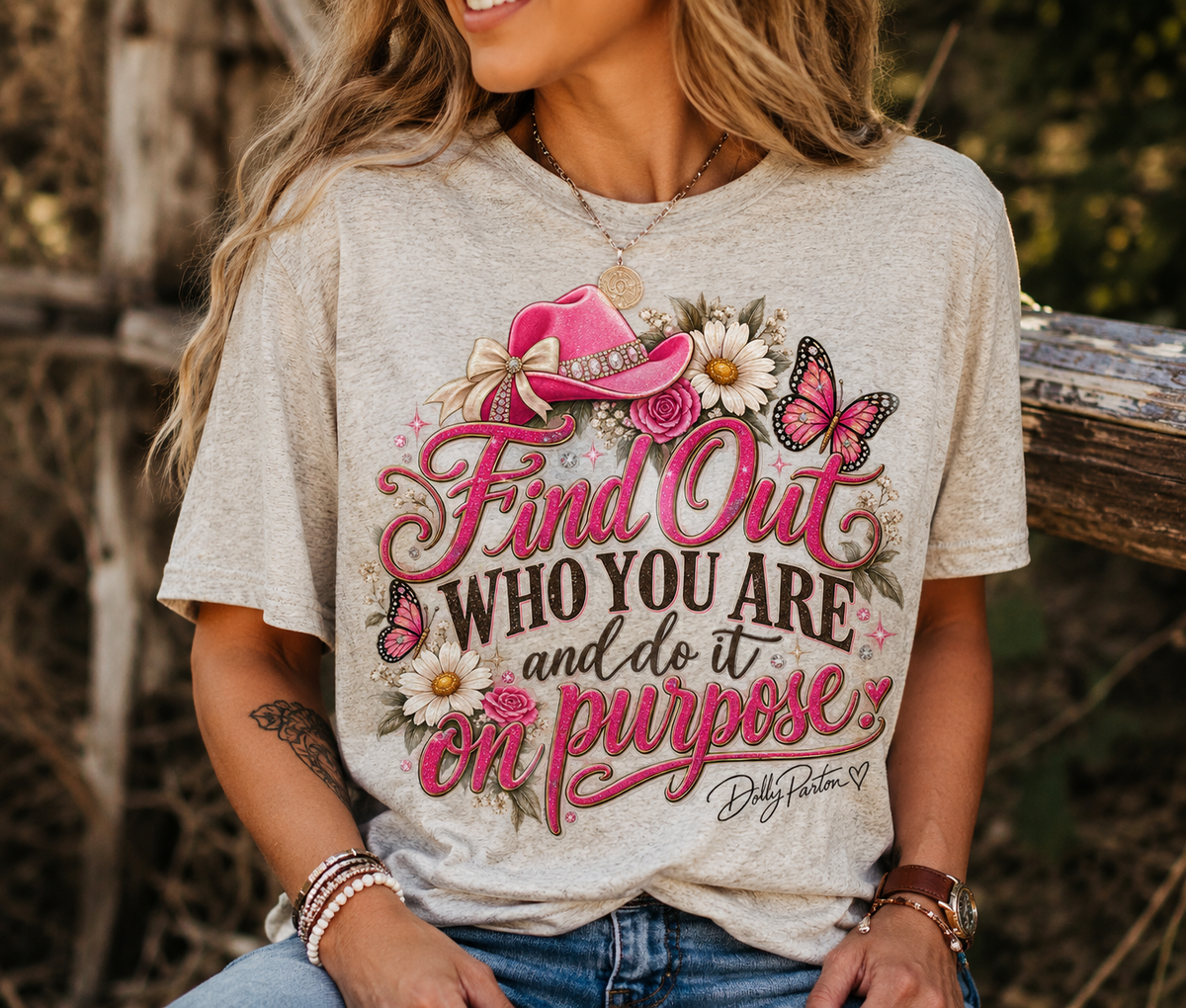Dolly — Find Out Who You Are Country Floral Tee