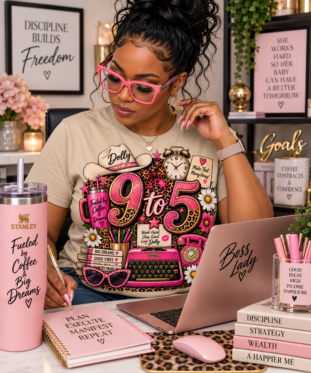 Dolly 9 to 5 Graphic Tee