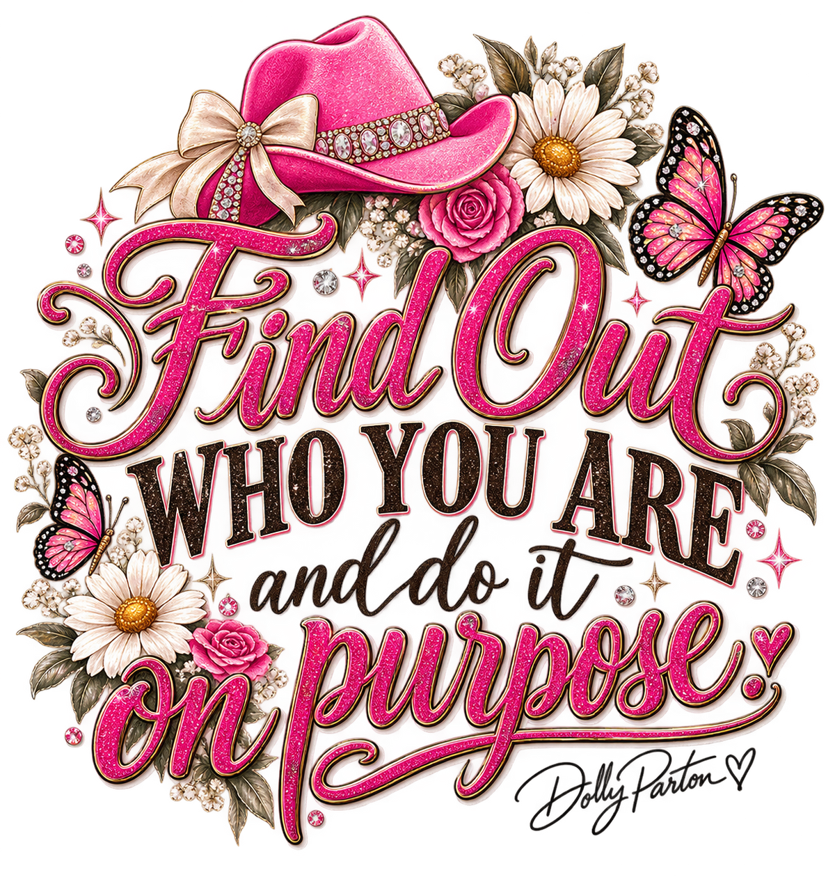 Dolly — Find Out Who You Are Country Floral Tee