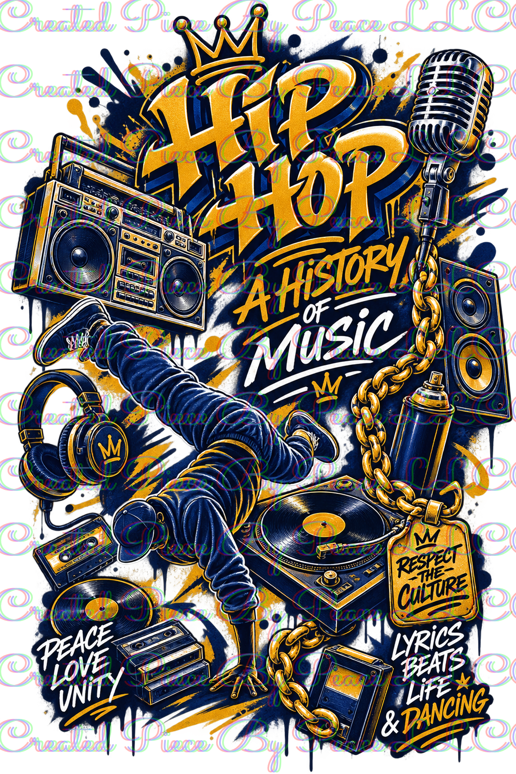 Hip Hop: A History of Music Graphic Tee