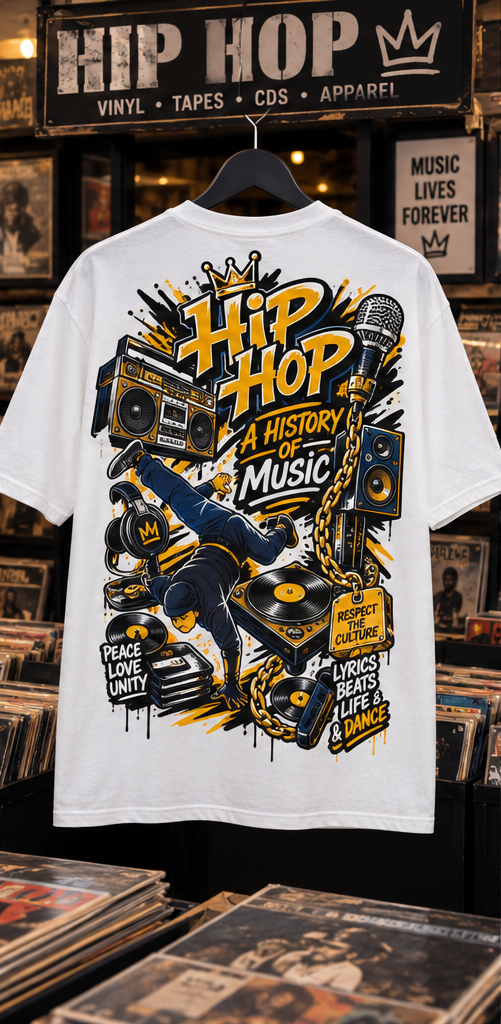 Hip Hop: A History of Music Graphic Tee