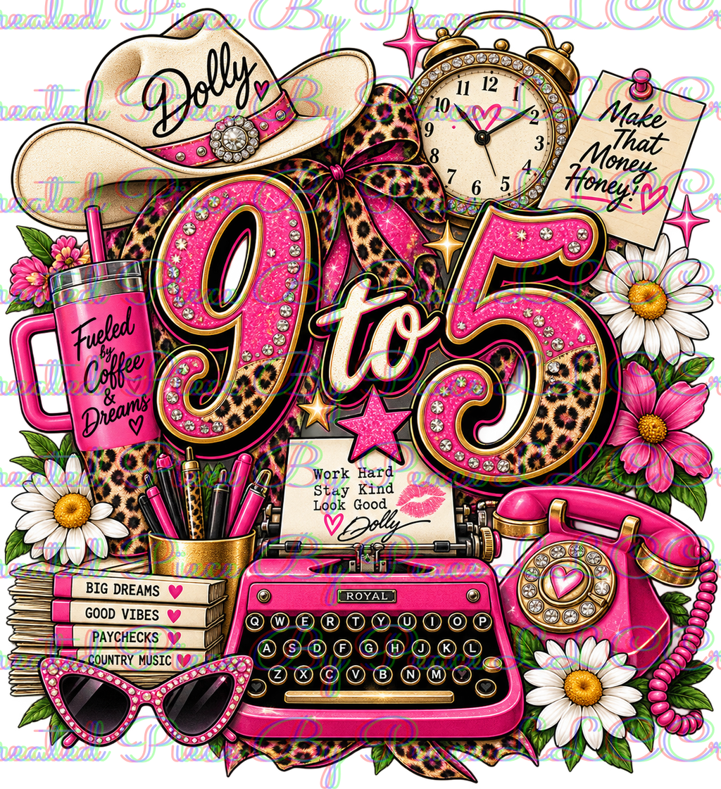 Dolly 9 to 5 Graphic Tee