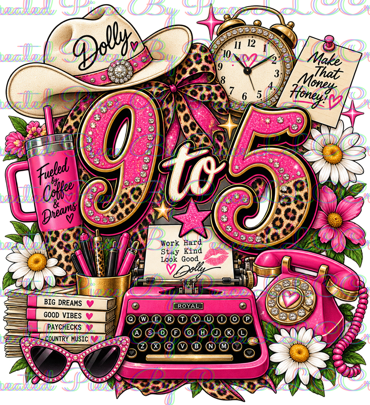 Dolly 9 to 5 Graphic Tee