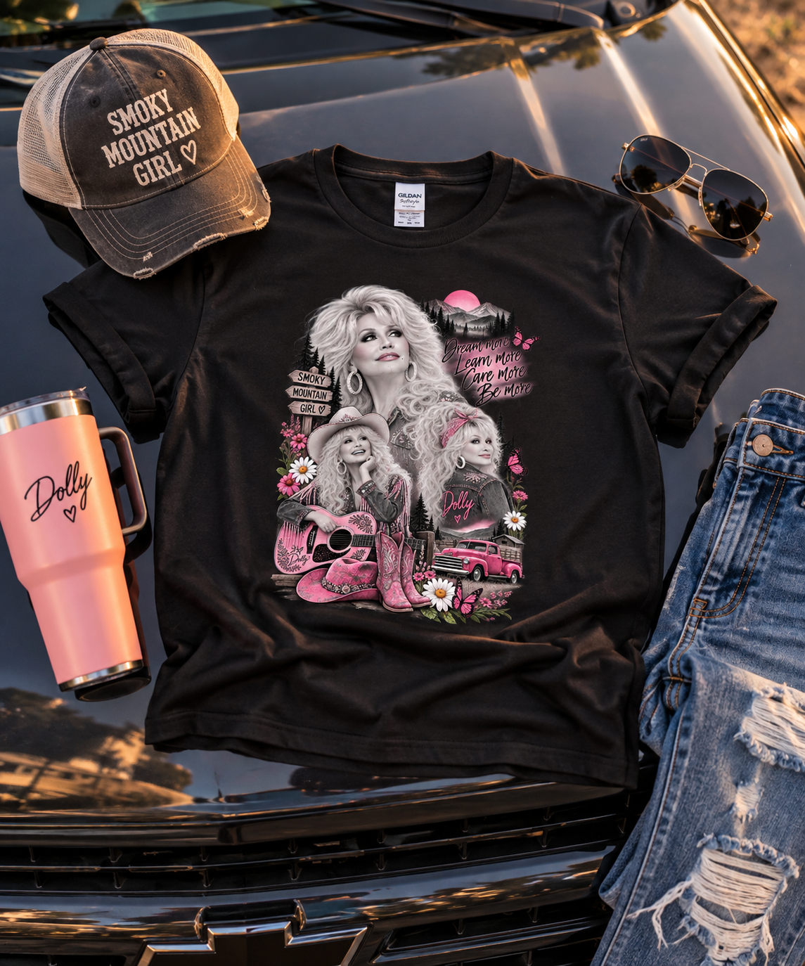 Dolly in Pink Graphic Tee