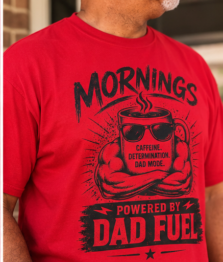 Dad Fuel Coffee Graphic Tee