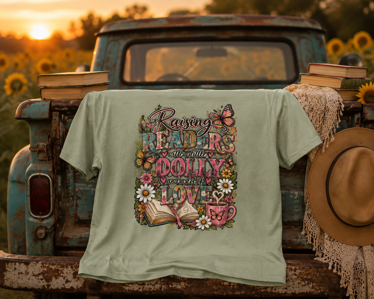 Rainbows, Reading & Dolly Graphic Tee