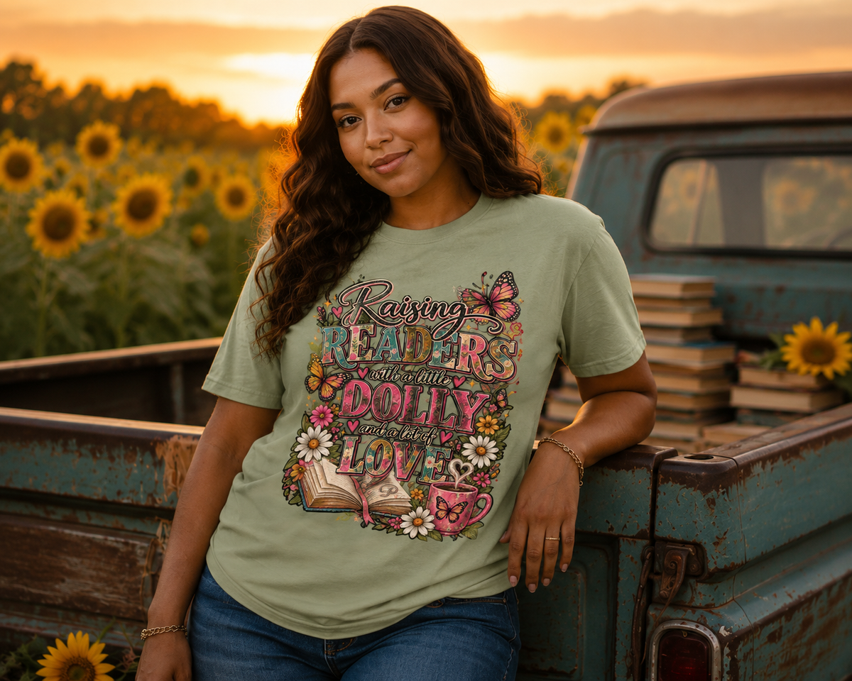 Rainbows, Reading & Dolly Graphic Tee