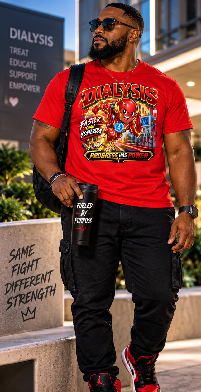 Faster Than Yesterday Dialysis Graphic Tee
