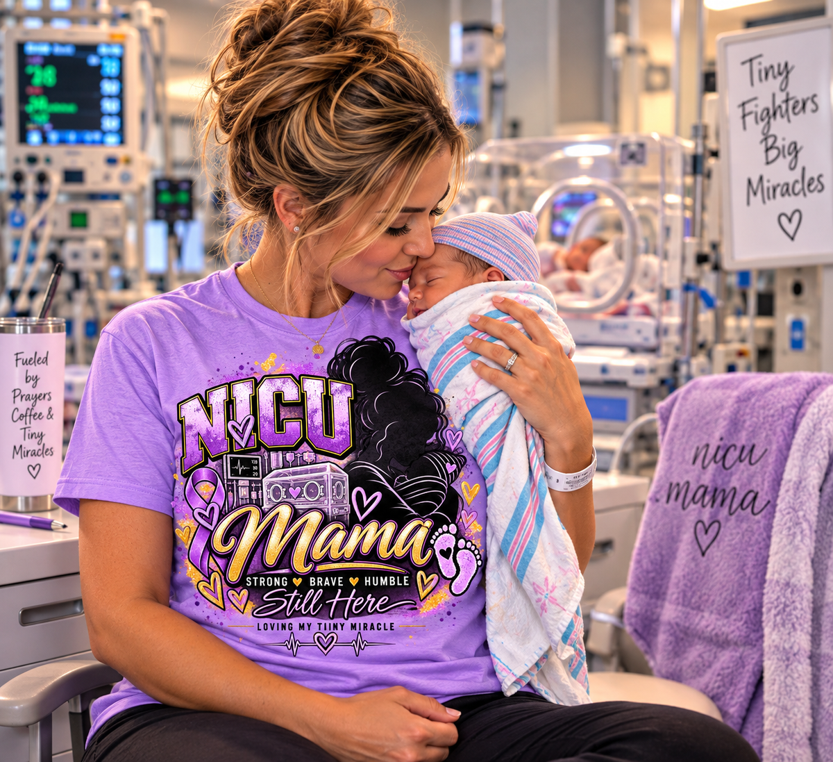 NICU Mama – Still Here Graphic Tee
