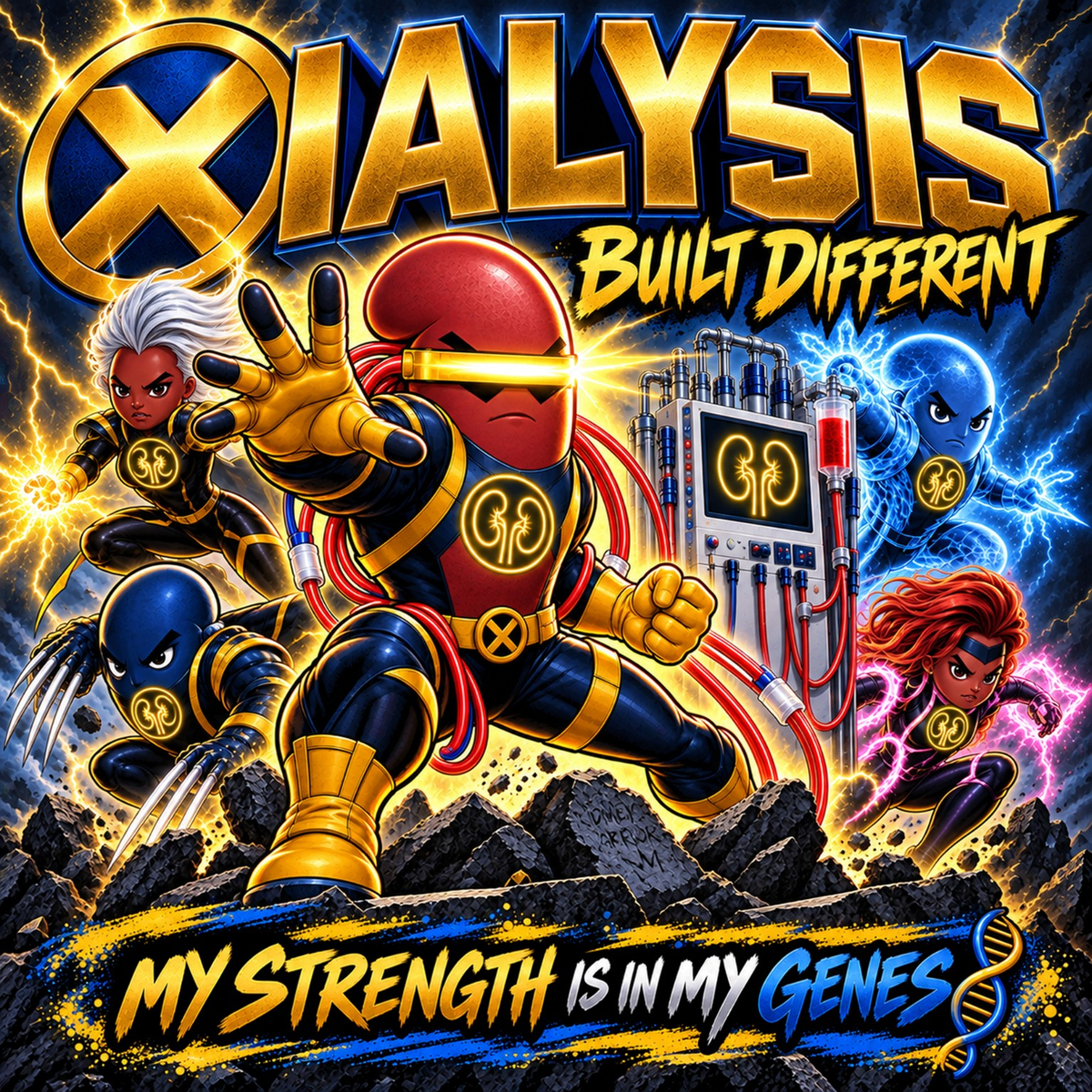Built Different Dialysis Graphic Tee